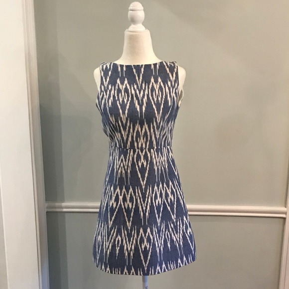Alice + Olivia Ikat Mini Dress Size 2 - Picture 2 of 5